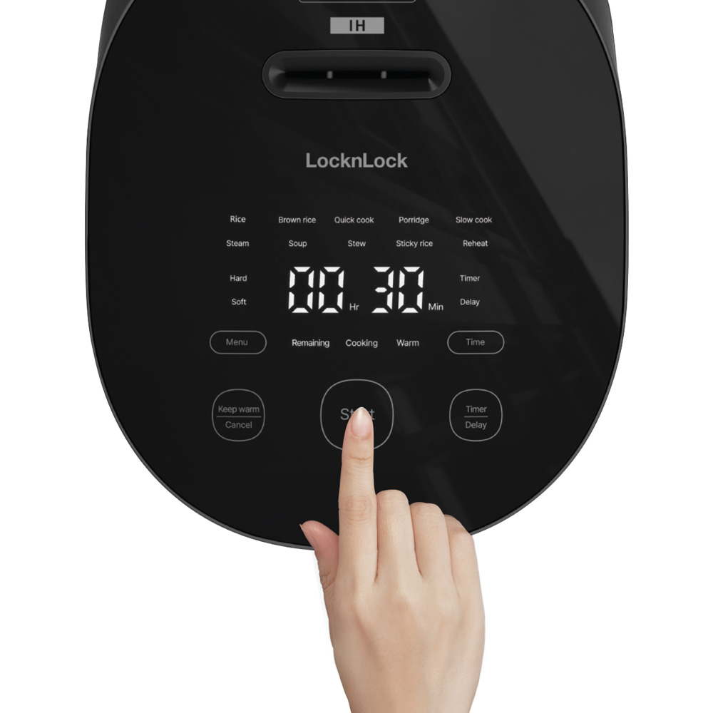 Nồi cơm điện cao tần LocknLock 1.2L chống tràn, giữ ấm 24 giờ EJR586BLK, , large image number 6